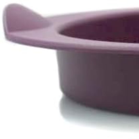 3 x Tupperware Purple Silicone Small Round Forms Measures 6.5"diam. x 0.75" Set! - Picture 9 of 12